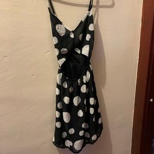 Daisy street Co UK mini dress with polka dots